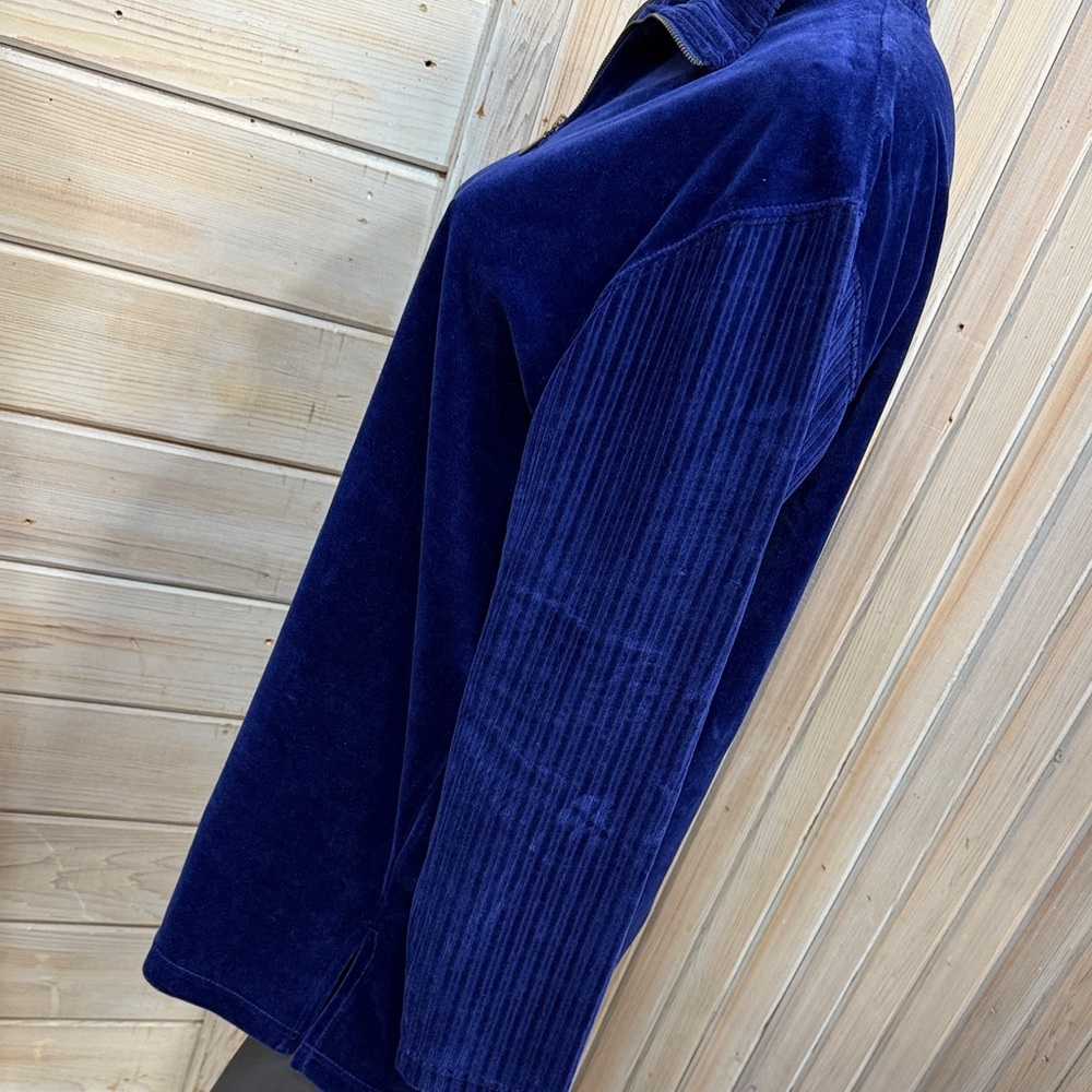 Liz Claiborne Royal Blue Velour Pullover - Picture 6 of 6